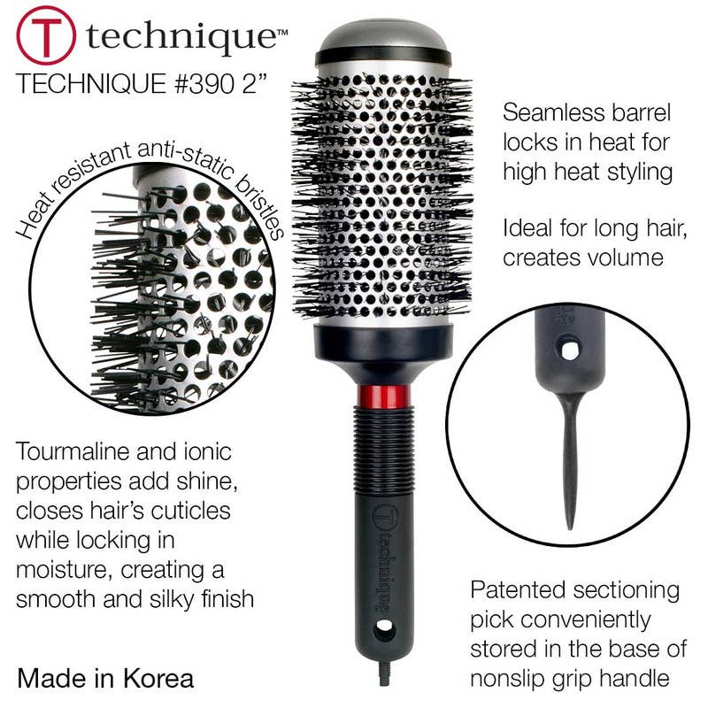 BranVx Distributors - Vente Peigne/brosse à cheveux - Brosse Thermique Ronde Technique Cricket #390 2" XX-LRG3