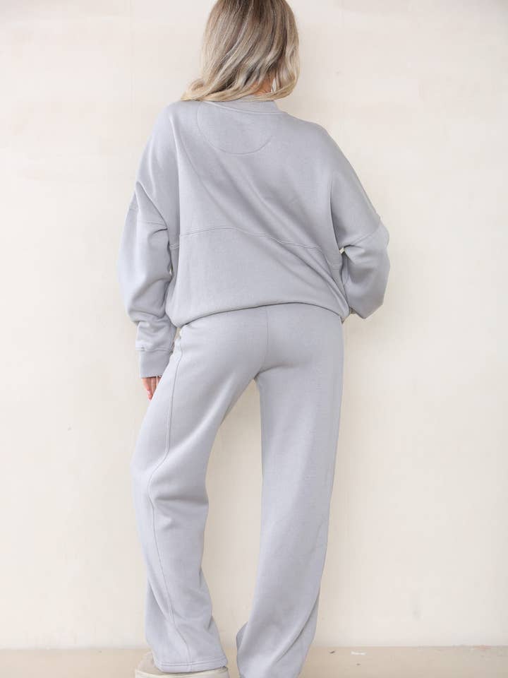 AX Labels - Wholesale Top & Pant Set (NOT Loungewear) - Women's - Oversized Bomber Style Fleece Zipper Co-ord59