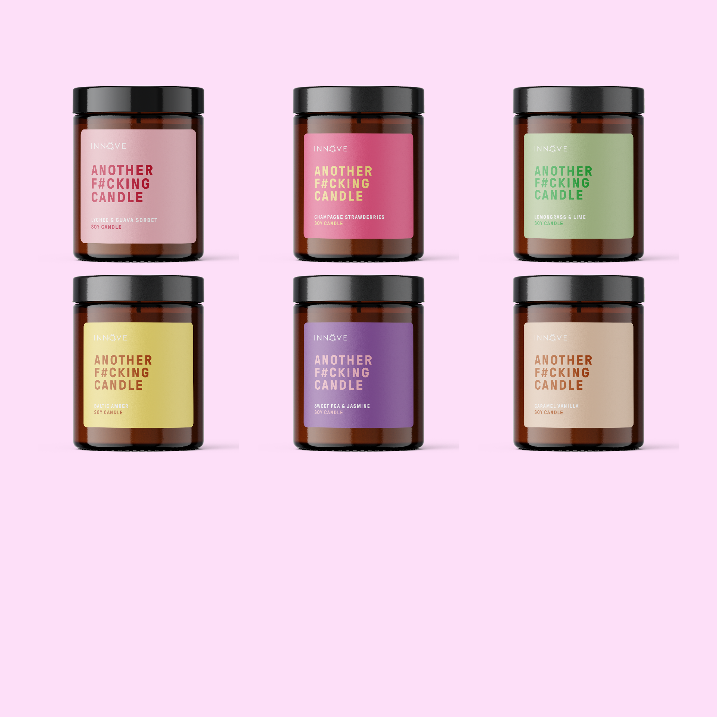 INNOVE - Wholesale Jar/filled candle - Another F#cking Candle - Caramel Vanilla Fragrance6