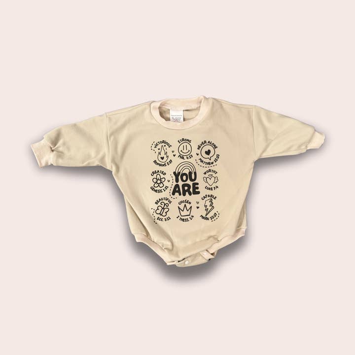 You Are . . .Bubble Romper for wholesale by Keenahdesignco