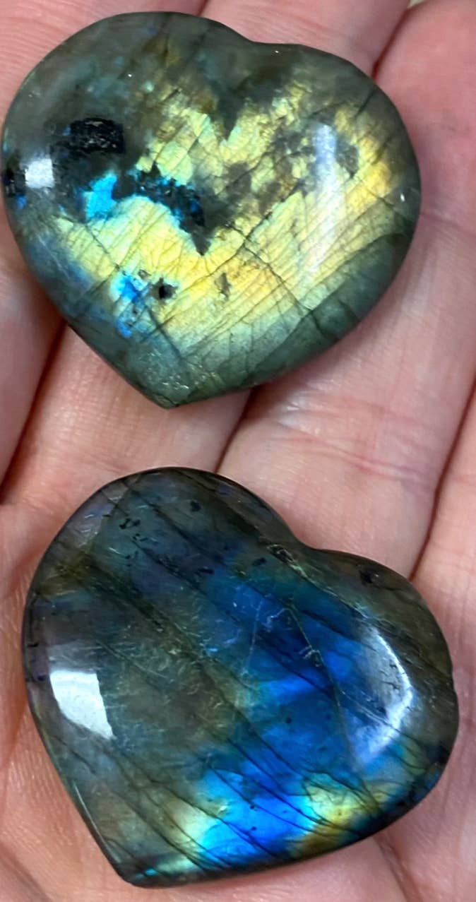 Moon River Designs - Vendita all'ingrosso Pietra/cristallo spirituale - Cuori in cristallo di labradorite1