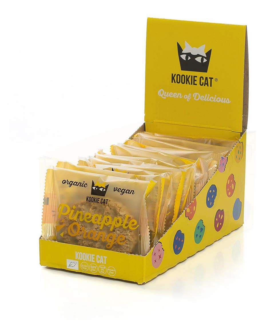 Smart Organic - Wholesale Cookie - Pineapple and Orange Cookie, Bio, Kookie Cat, 50g1