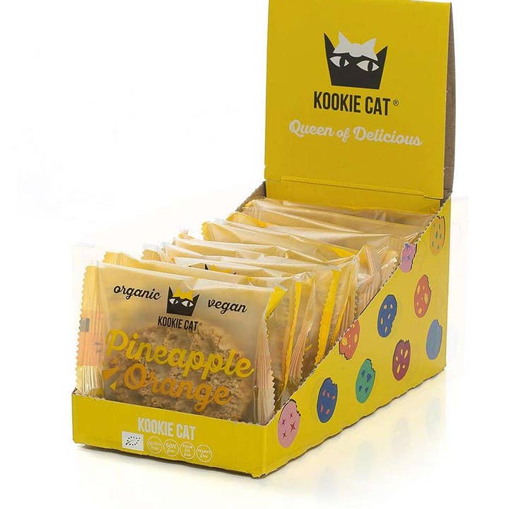 Smart Organic - Wholesale Cookie - Pineapple and Orange Cookie, Bio, Kookie Cat, 50g1
