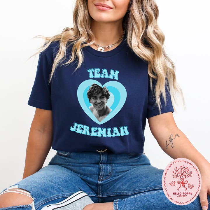 TSITP Team Jeremiah Retro Heart Cotton Jersey T-Shirt for wholesale by Hello Poppy Company