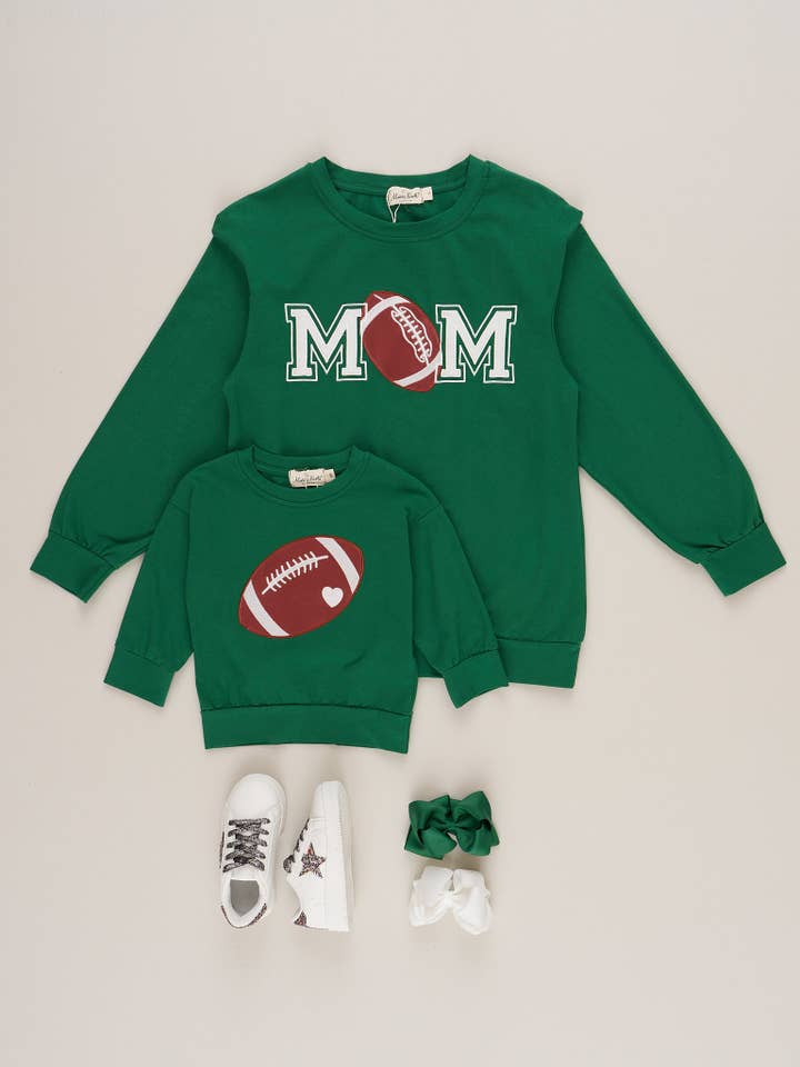 Marie Nicole Clothing - Wholesale Mommy & Me Sets - Mom & Me Embroidered Touchdown Twin Top3