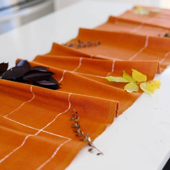 Rift Valley Handwoven Ethiopian Cotton Table Runner for wholesale by Sabahar Europe