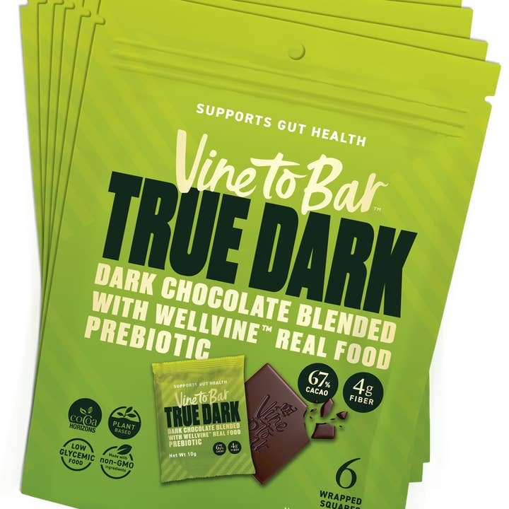 6 Pochettes Six Pack - Carrés de Chocolat Noir Véritable 10g pour la vente par Vine to Bar Chocolate