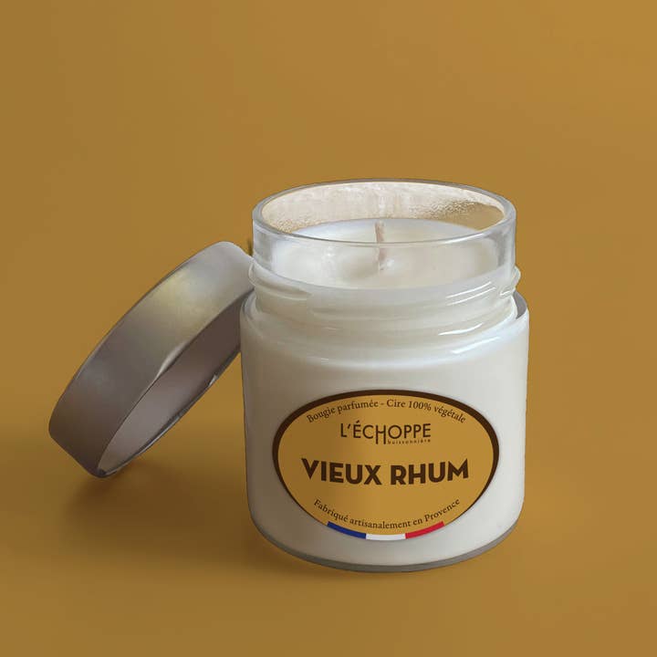 L'Échoppe Buissonnière - Wholesale Jar/Filled Candle - Old Rum - Scented Candle 180g2
