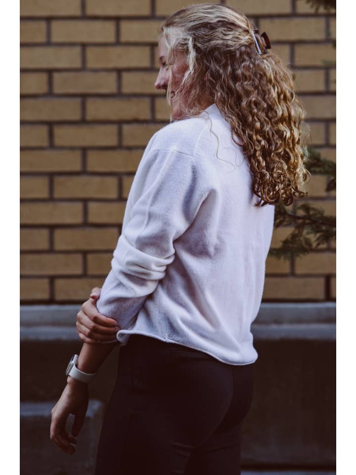 Joyride Supply - Wholesale Cardigan - Women's - 100% Cashmere No.8 Cropped Open Cardi4