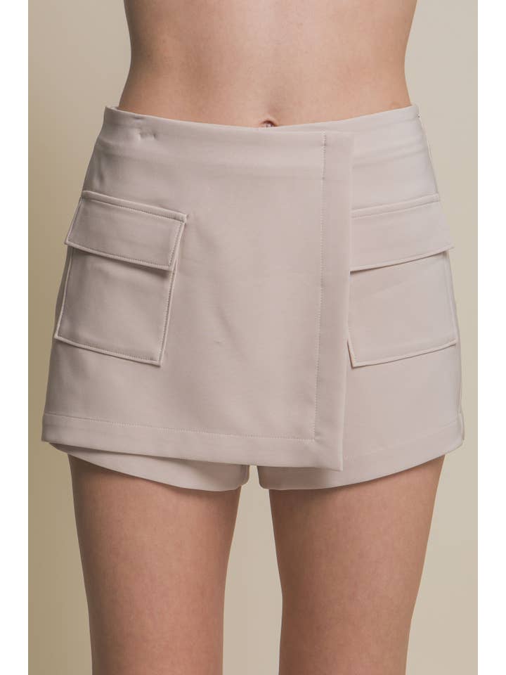 CC Wholesale Clothing - Venta al por mayor Falda pantalón - Mujer - Pantalones cortos Vertigo con bolsillos cargo