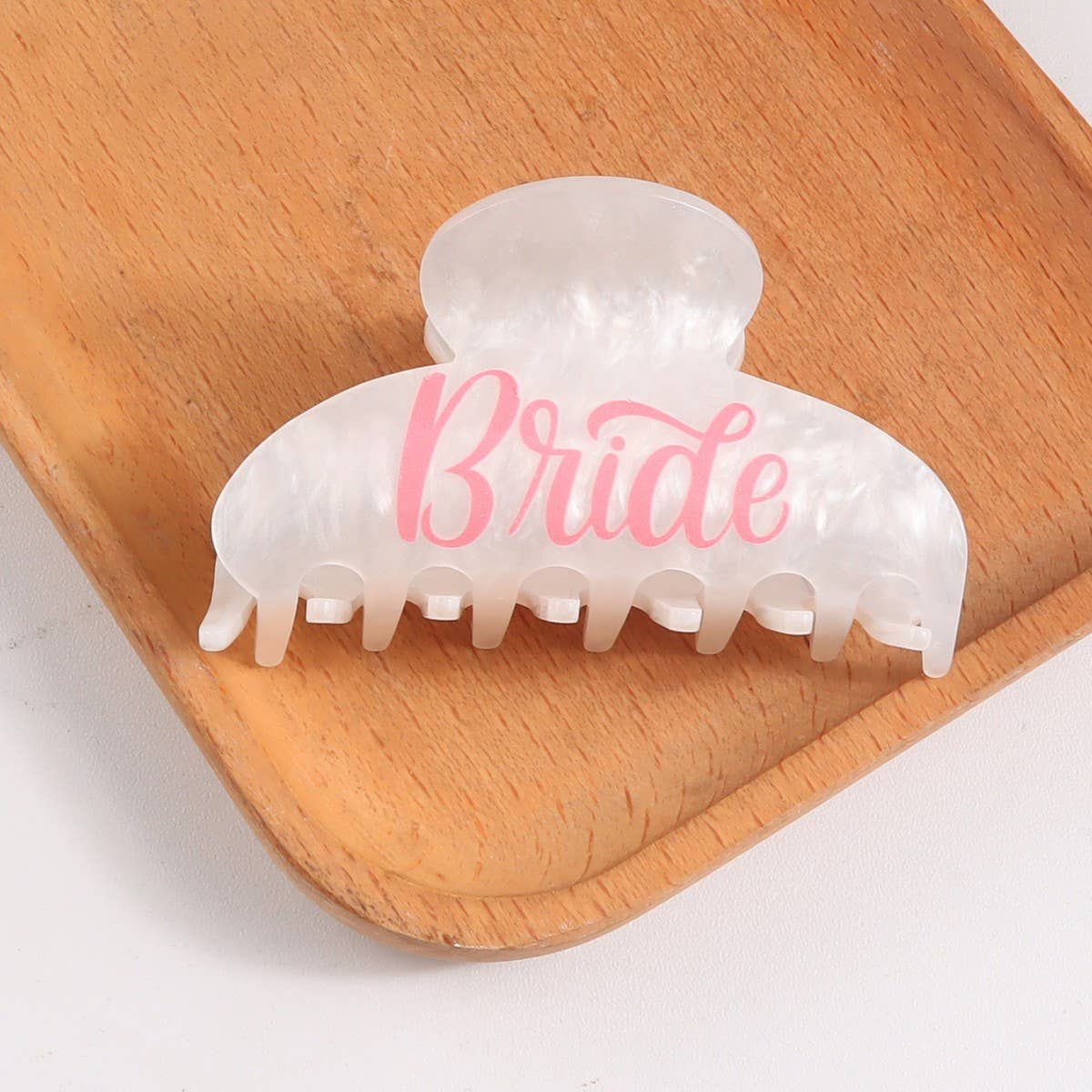 NINEXIS - Wholesale Hair Clip - Women's - CWAHA1314_SIMPLE HAIR CLAW CLIP WITH LETTERING PRINT1