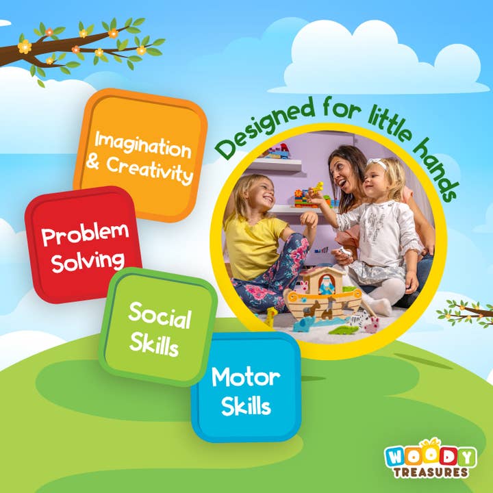 Woody Treasures - Wholesale Wood Toy - Kids - Noah's Ark Toy3