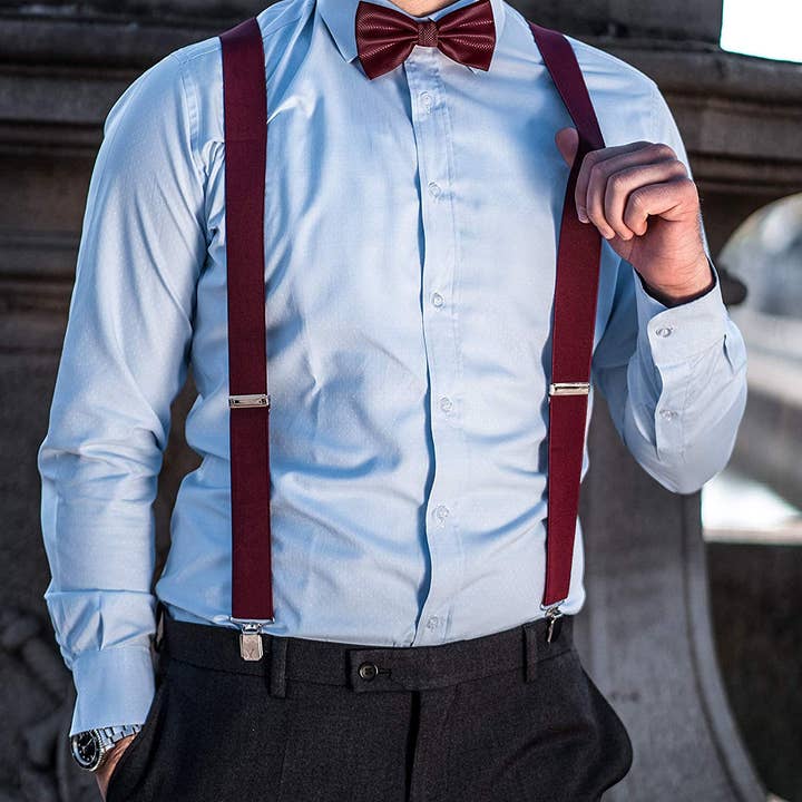 Massi Morino - Wholesale Suspenders - Men's - Braces with bow tie | Set for men10