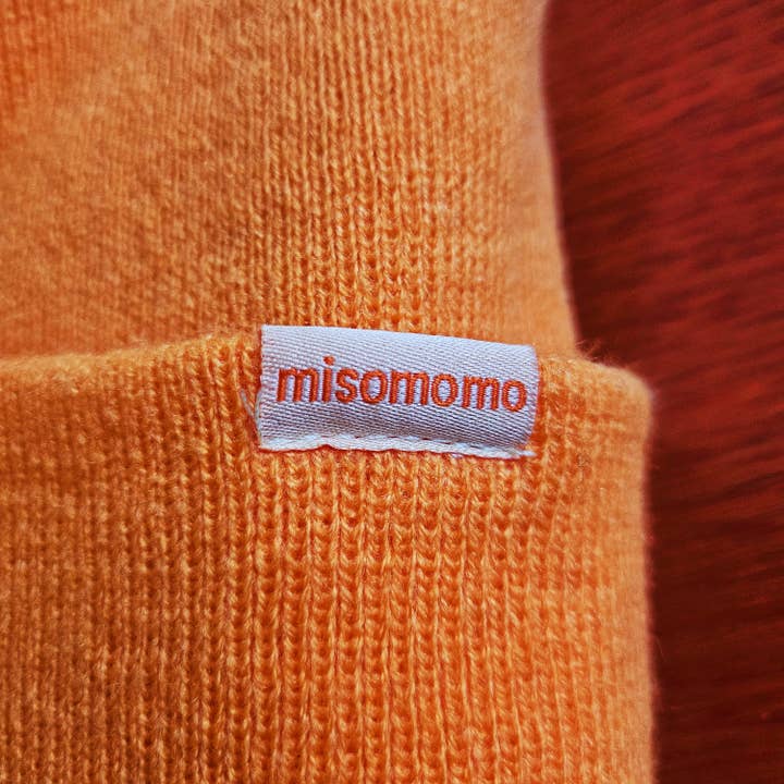 misomomo – Engroshandel Beanie - Dame – Orange Sprout Leaf Beanie5
