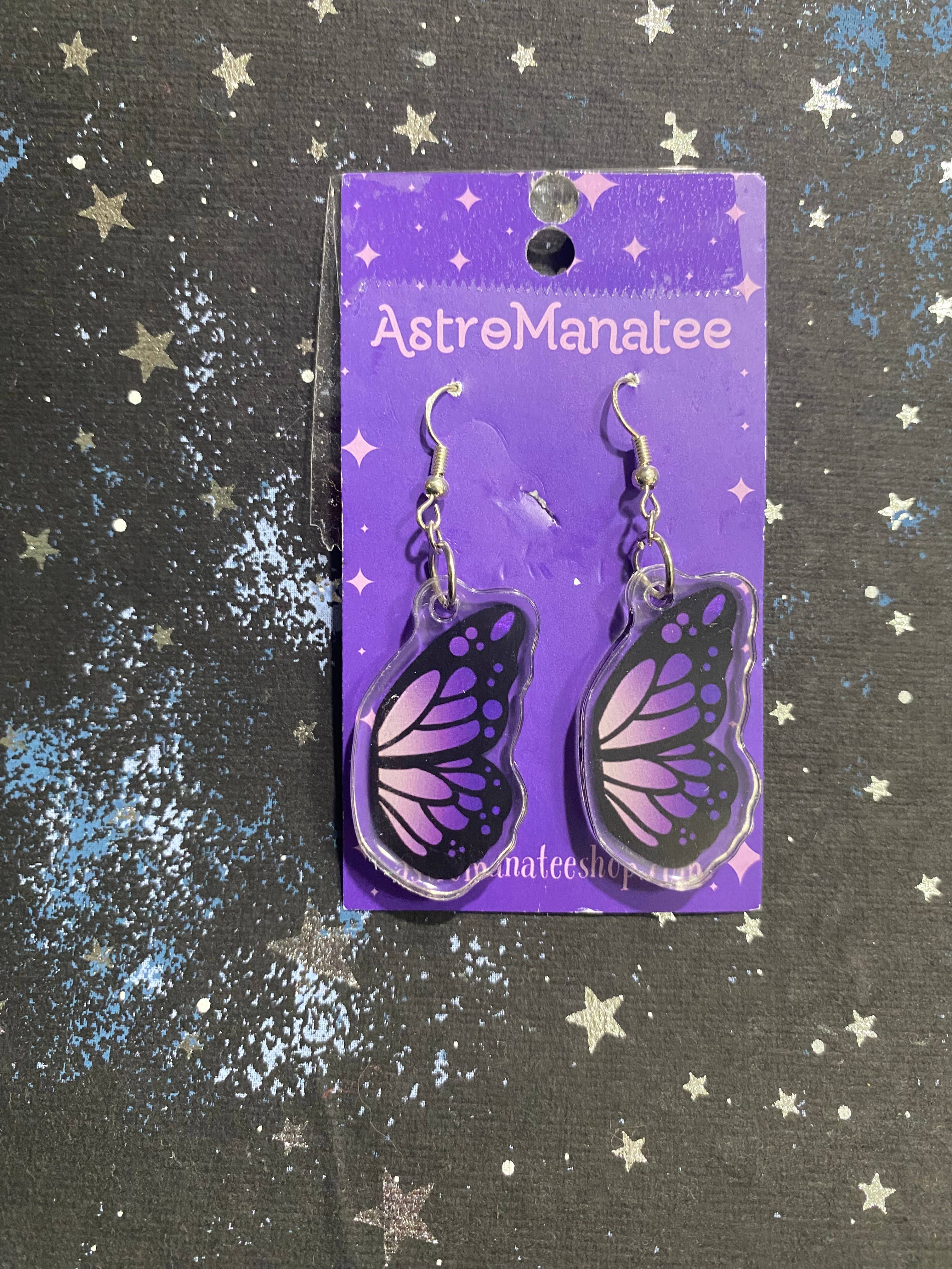 AstroManatee Shop - Venta al por mayor Pendientes colgantes - Pendientes de mariposa//disfraz de ren faire//cottagecore1