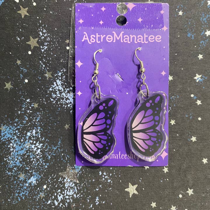 AstroManatee Shop - Venta al por mayor Pendientes colgantes - Pendientes de mariposa//disfraz de ren faire//cottagecore1