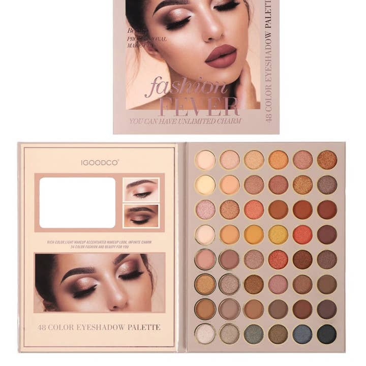 FurDecoration - Wholesale Eyeshadow Palette - Multicolor 48 Shades Eyeshadow Palette - Stunning Eye Makeup Palette