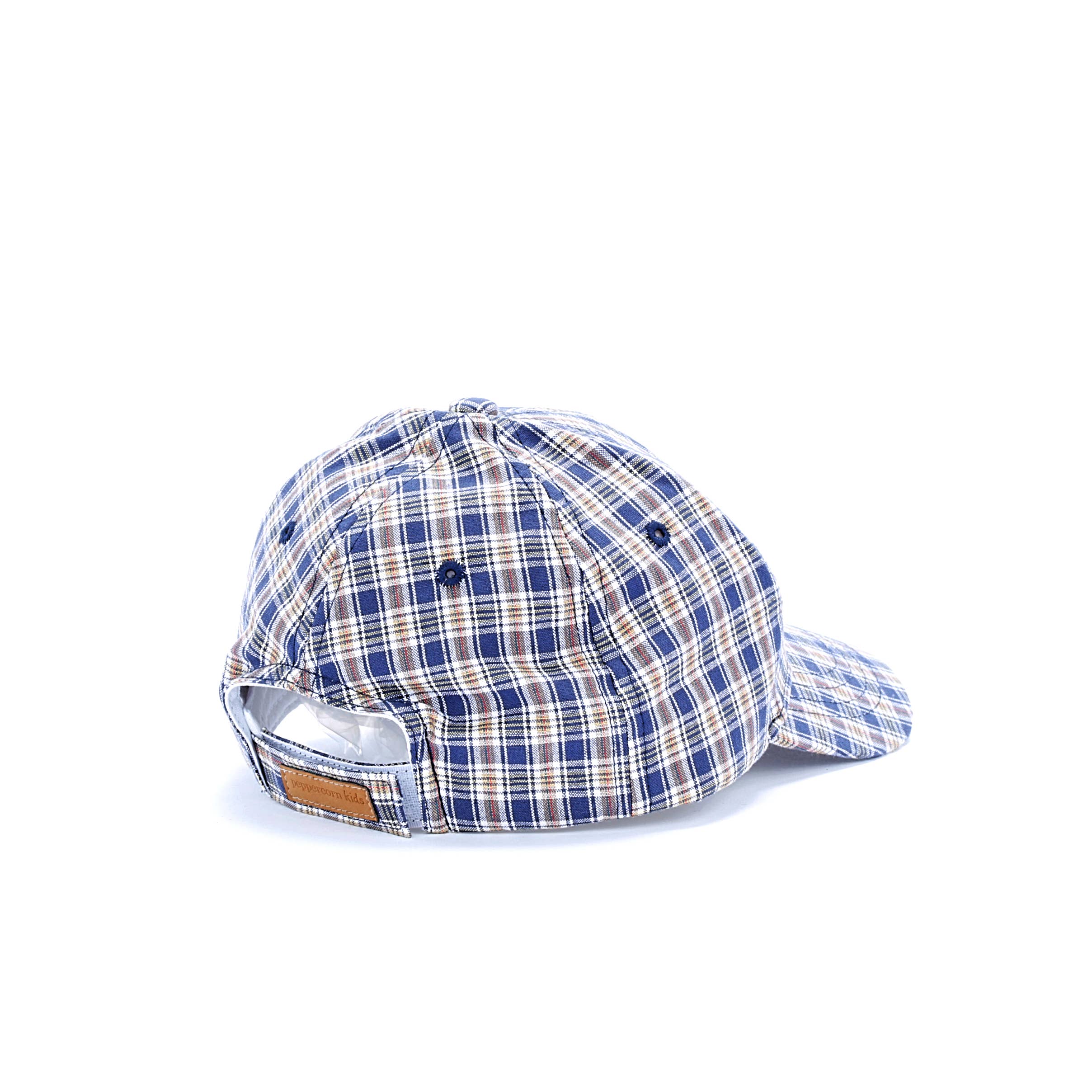 Peppercorn Kids - Wholesale Baseball Cap - Kids - Little Boys Plaid Baseball Cap - Multicolor Blue ( 2-6Y)2