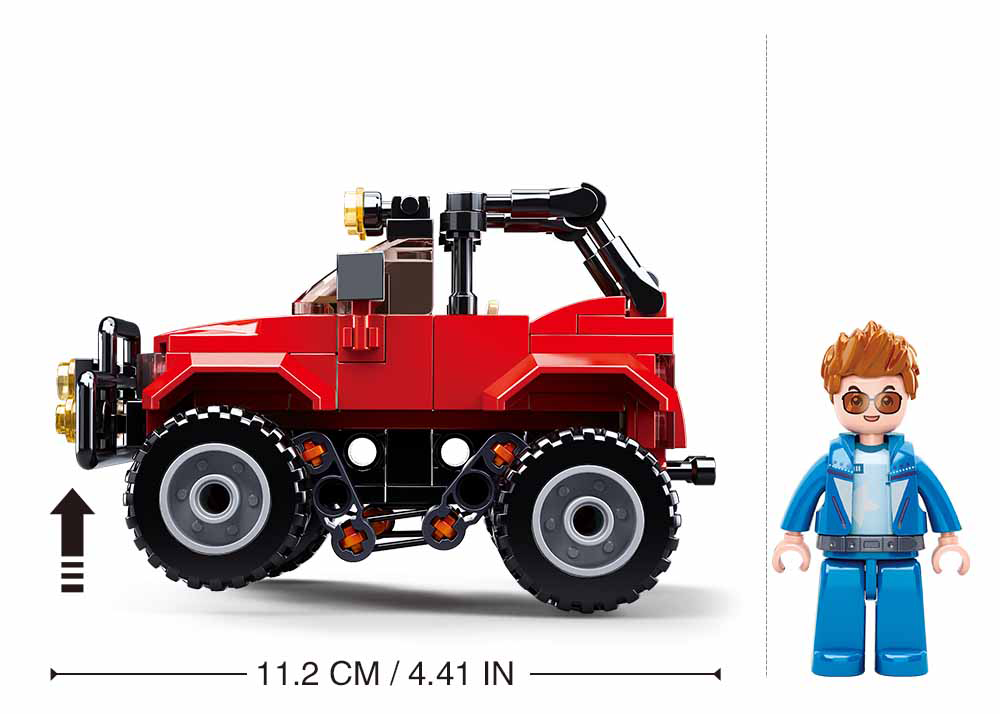 Sluban Europe BV - Wholesale Toy Car/Truck - Kids - M38-B0902//Town red off-roader1
