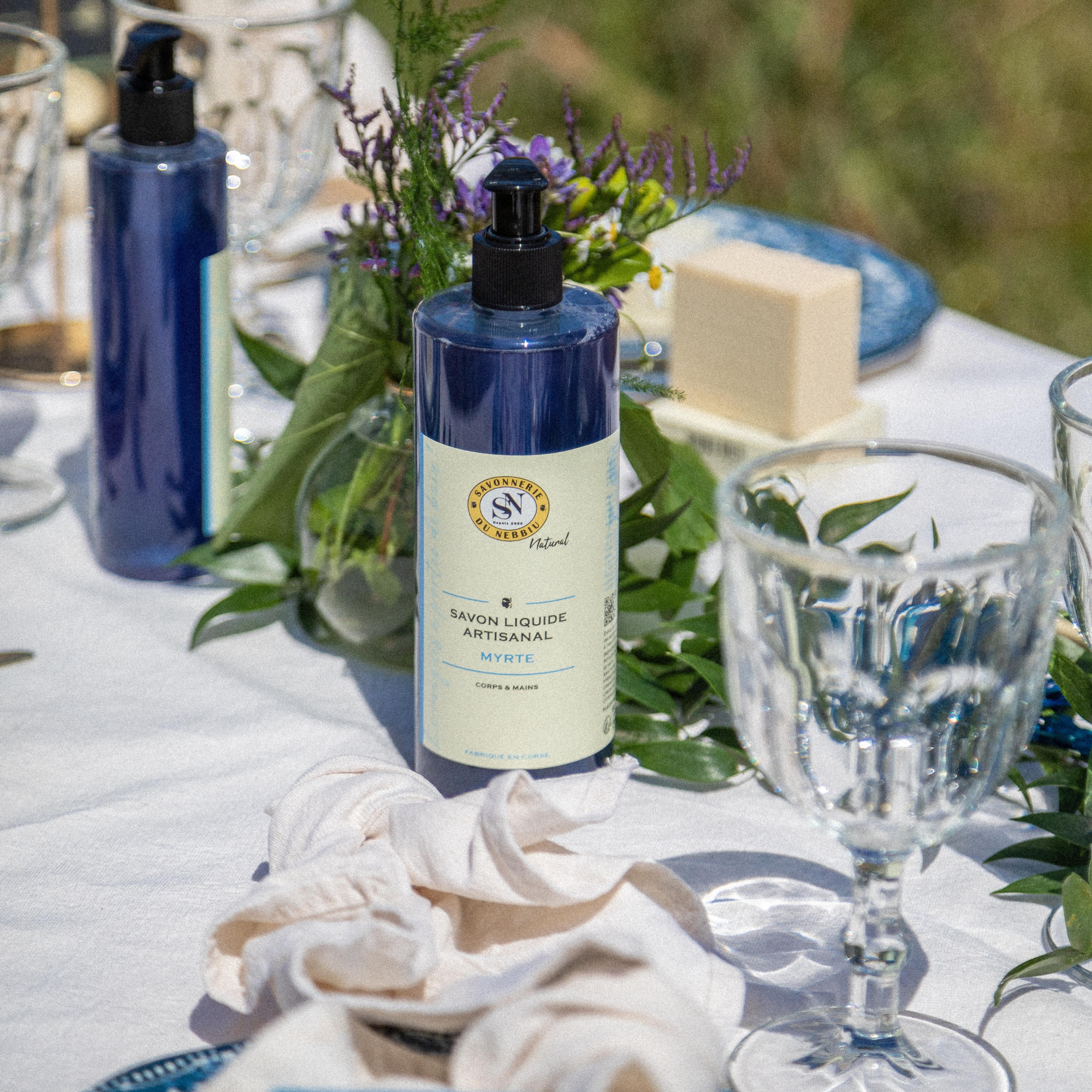 La Savonnerie du Nebbiu - Wholesale Body Wash/Shower Gel - Cistus Myrtle Liquid Soap4