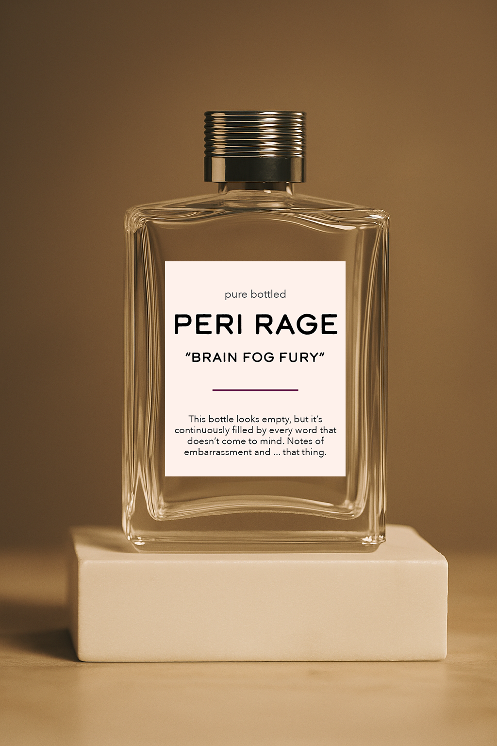 PERI RAGE - Wholesale Decorative Tabletop Object - Brain Fog Fury Rage Bottle0