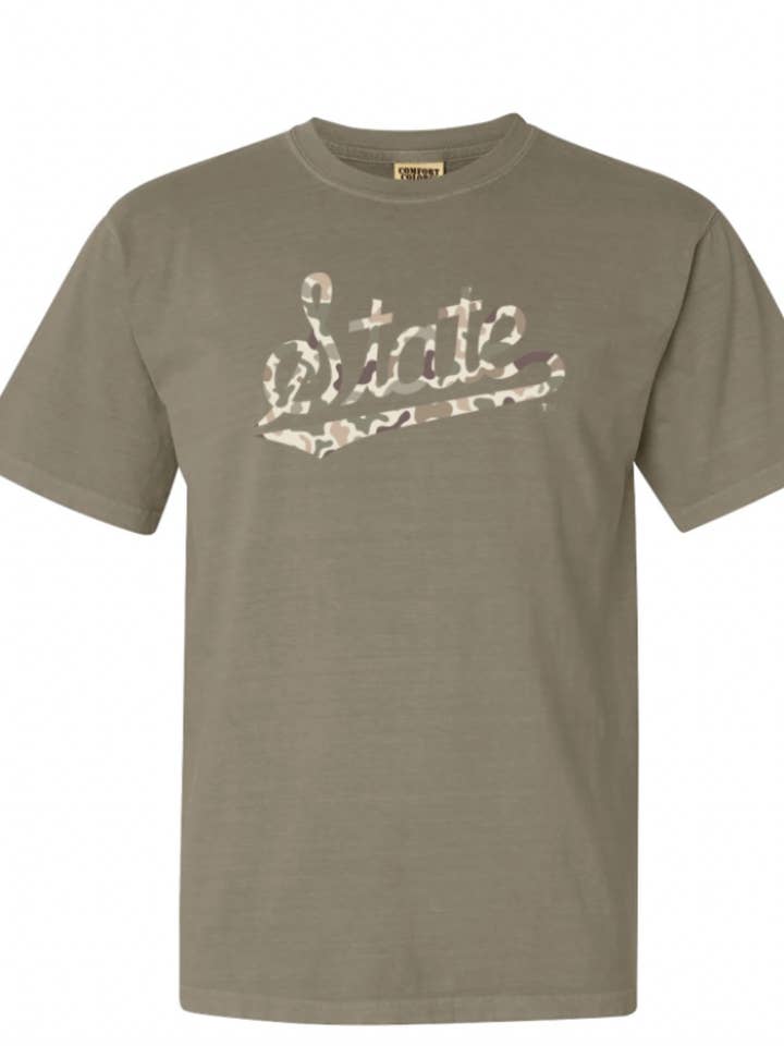 duck camo state script for wholesale by Holt Clothing Company
