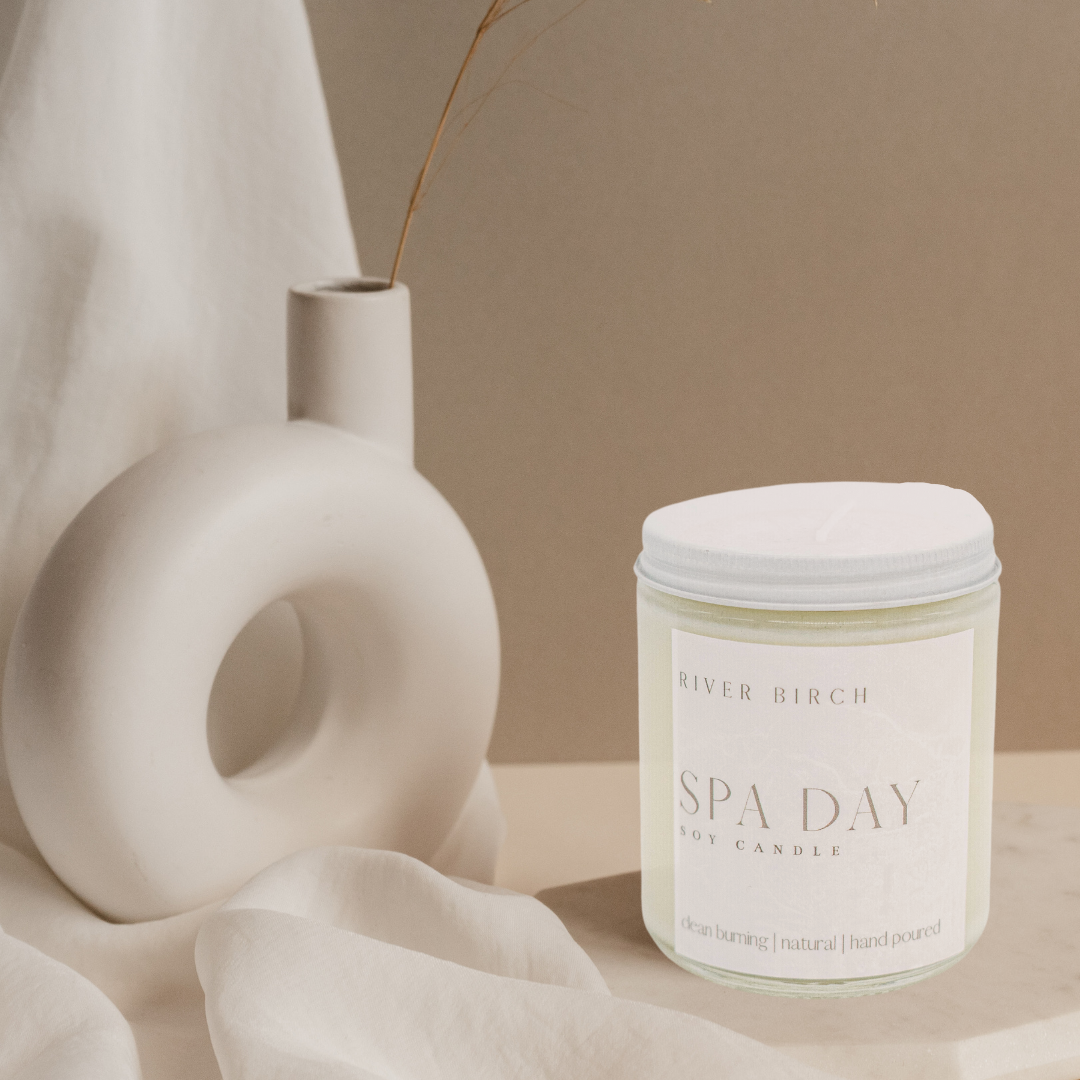 River Birch Candles - Wholesale Jar/Filled Candle - 8.5oz Spa Day- Clear Jar5