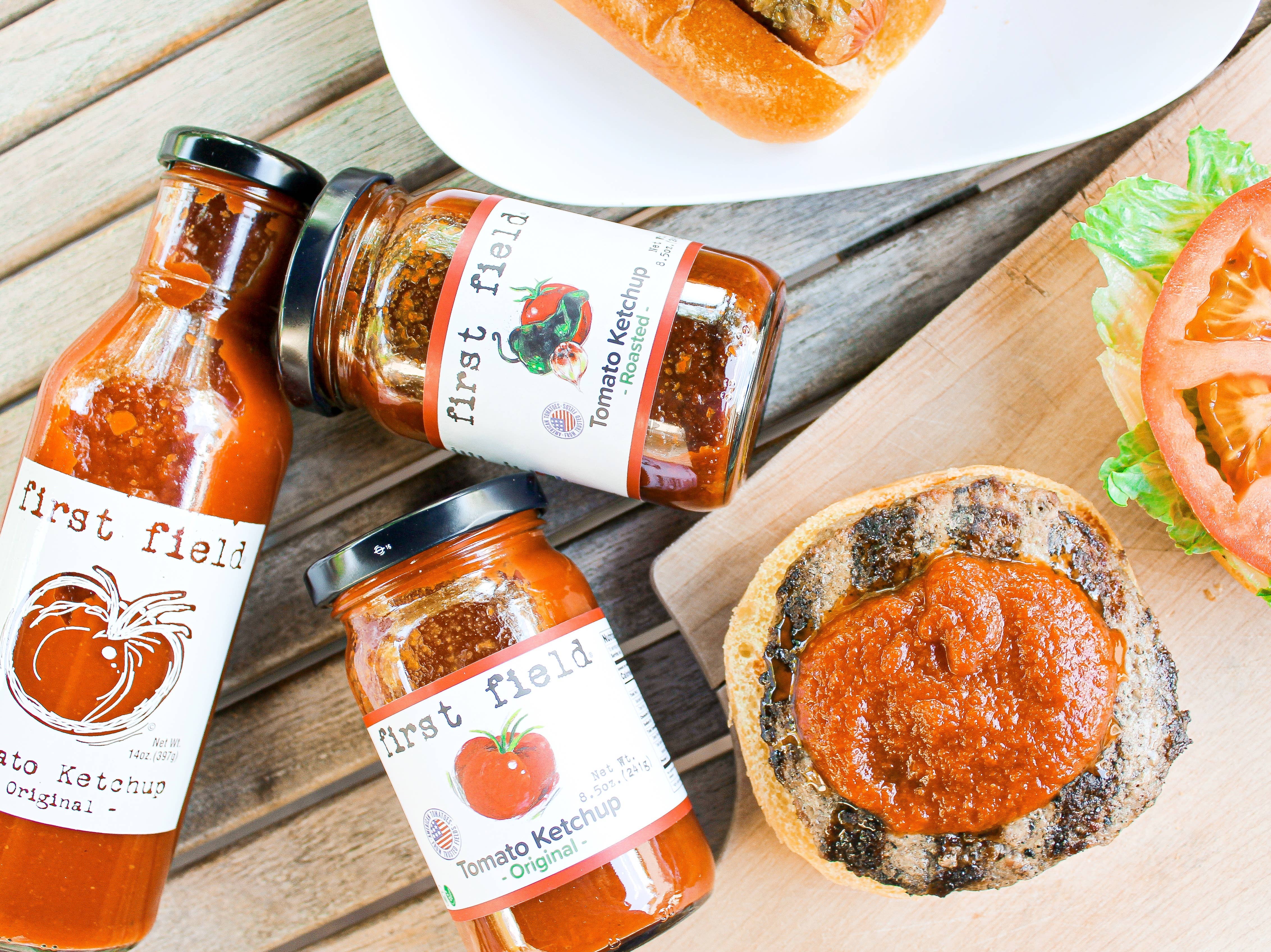 First Field – wholesale Ketchup – Original Ketchup Screenprinted Bottle1