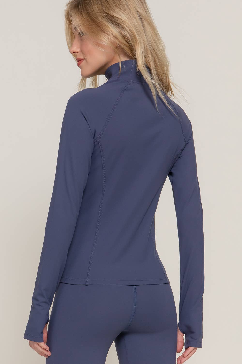 Active Basic | Active USA - Wholesale Athletic Top - Women's - Long Sleeve Quarter Zip Workout Top6