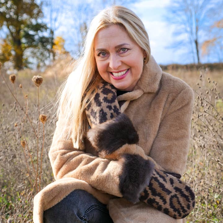 Fur Cuffed Sweater Mittens - Ready to Ship for wholesale by Baabaazuzu