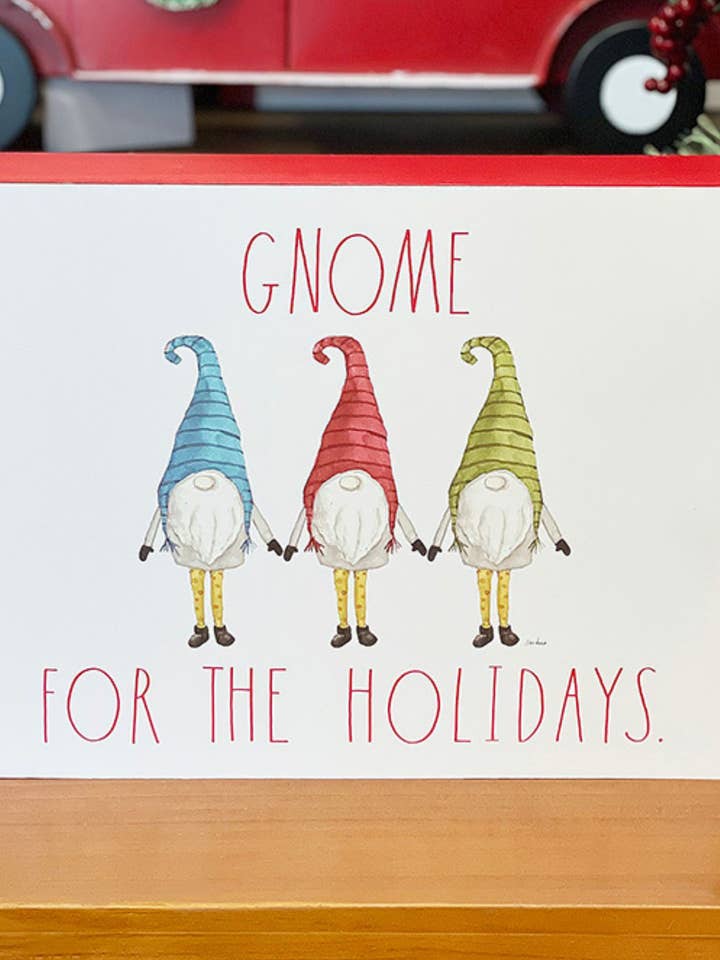 Rae Dunn „Gnome for the Holidays“ Gnom-Weihnachtsschild für den Großhandel von DesignStyles Home
