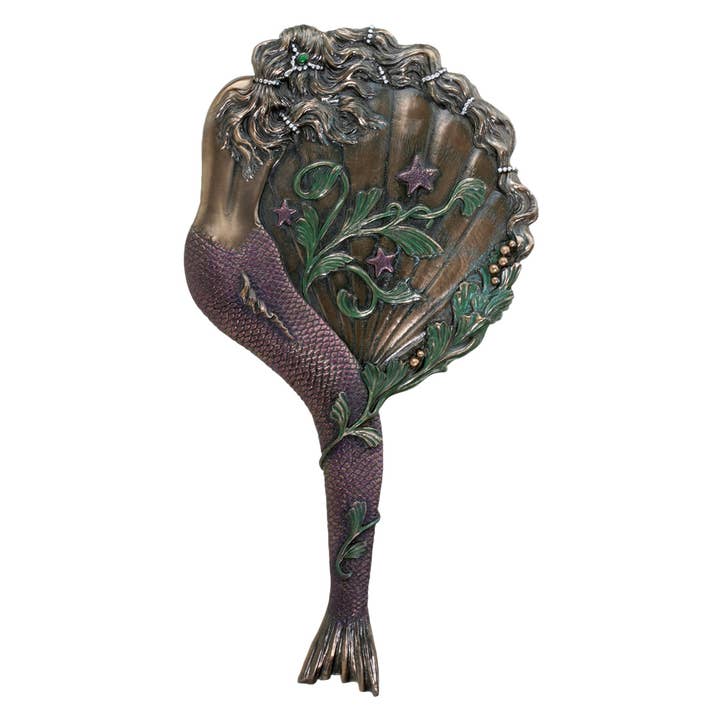 Pacific Trading - Wholesale Makeup Mirror - Y7670 Mermaid Decorative Hand Mirror