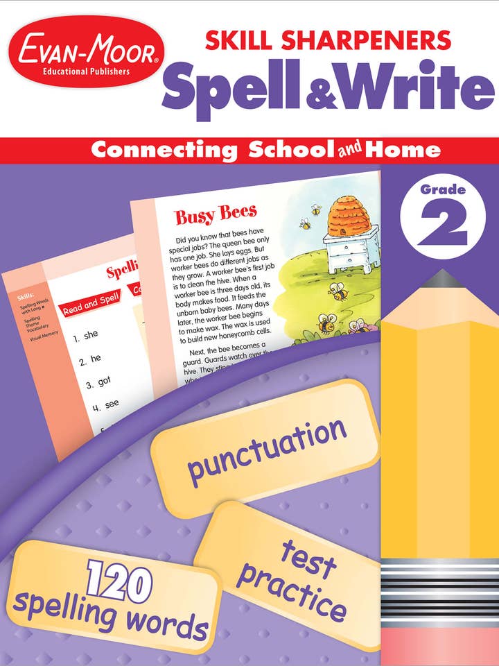 Skill Sharpeners: Spell & Write Grade 2 for wholesale by Carson Dellosa Education