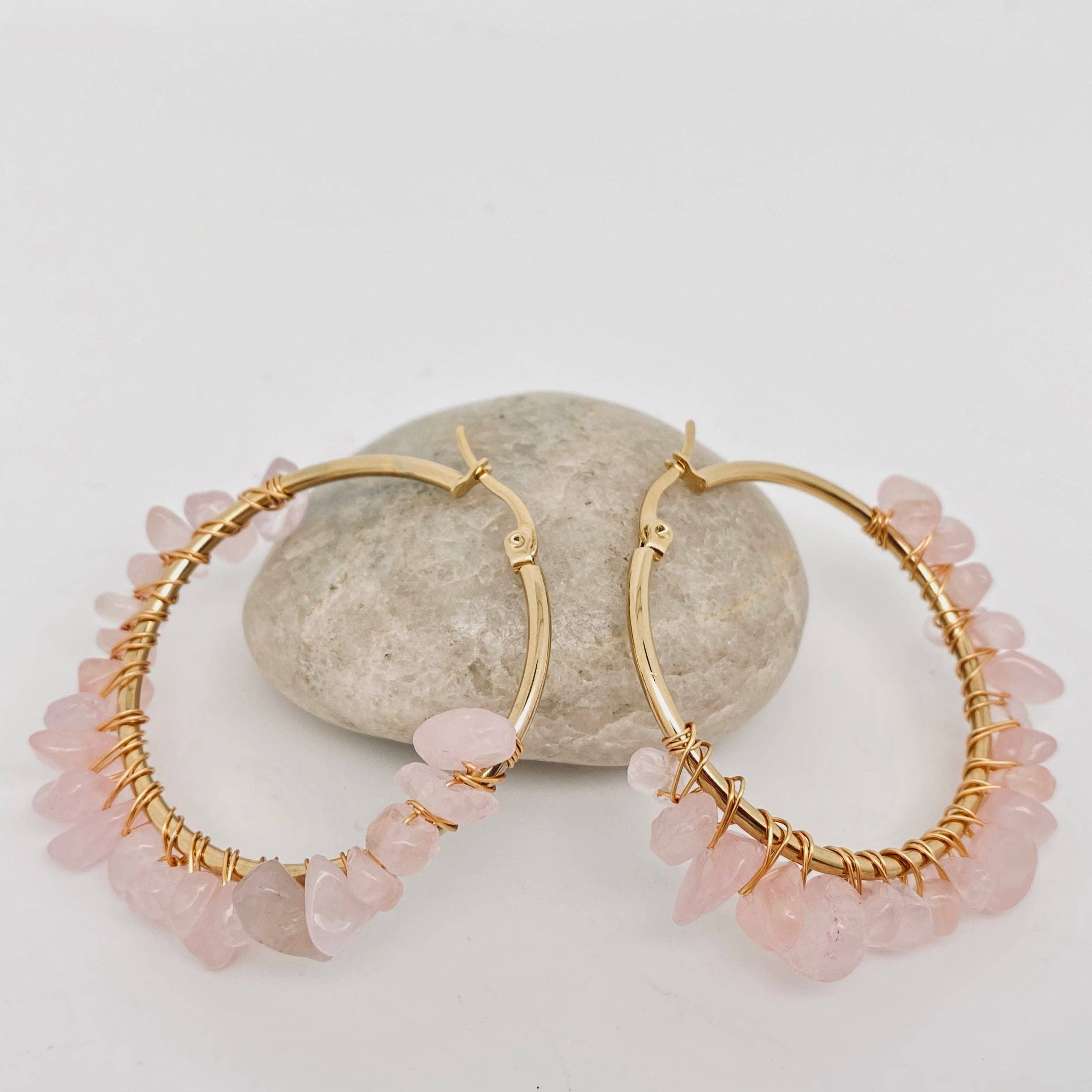 Mio Queena – Engroshandel Hoops – Rustfrit stål håndviklede naturlige grus Hoops5