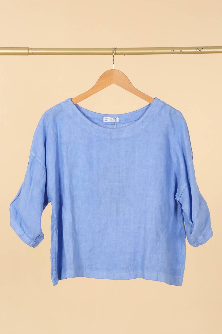la maison des fibres naturelles - Wholesale Blouse - Women's - Round neck linen top 659005 100% linen24