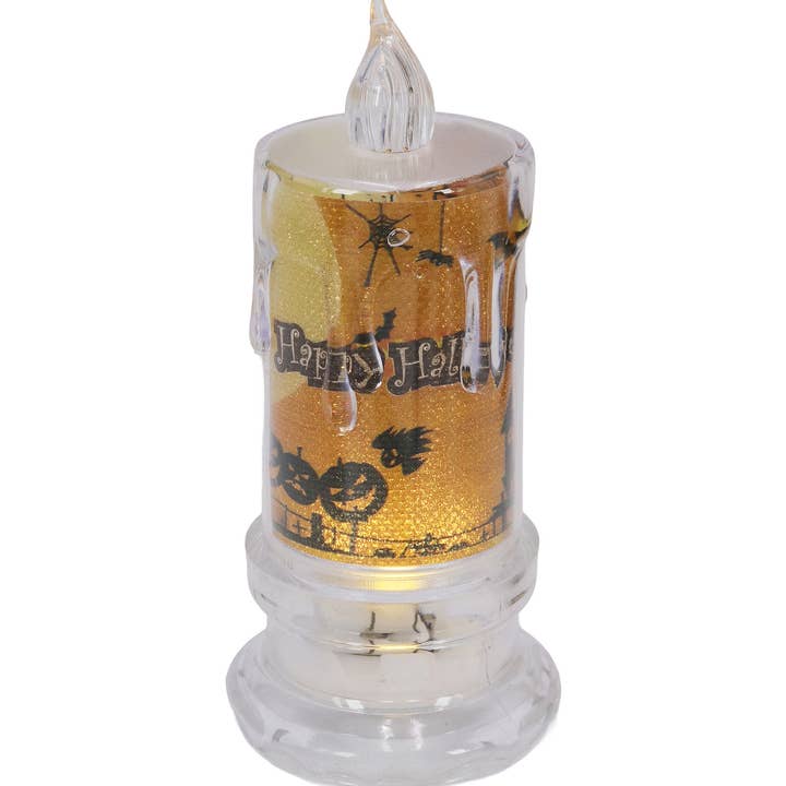 ASSORTED Halloween Clear Shimmery Candle Led Tealight for wholesale on Faire14