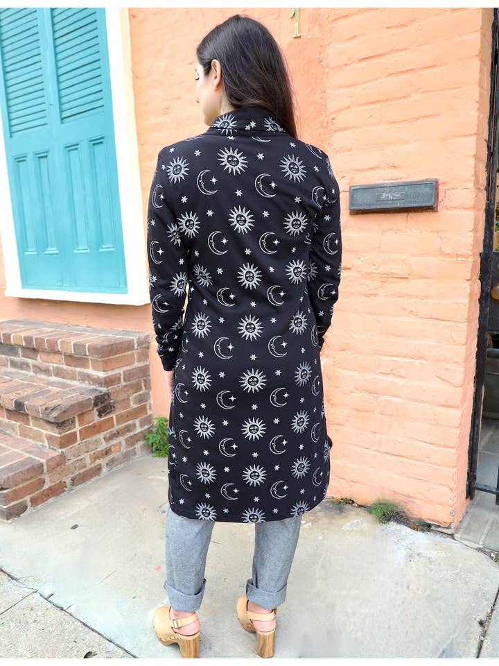 Passion Lilie - Wholesale Cardigan - Women's - Lunar Sun and Moon Organic Cotton Cardigan3