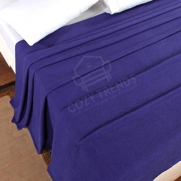 COZY HOMES COLLECTION - Wholesale Bedding blanket - Cotton Waffle Weave Soft Cozy All Season Thermal Blankets40