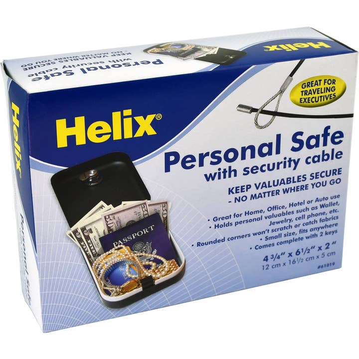 Standard Portable Personal Safe with Security Tether for wholesale by Janod