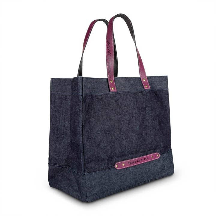 "Leave No Trace" picnic tote bag - Purple for wholesale by Heating & Plumbing London