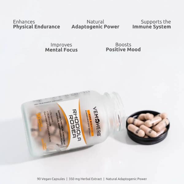 AlchePharma Naturals - Wholesale Oral Supplement/Vitamin - VemoHerb®Rhodiola Rosea1