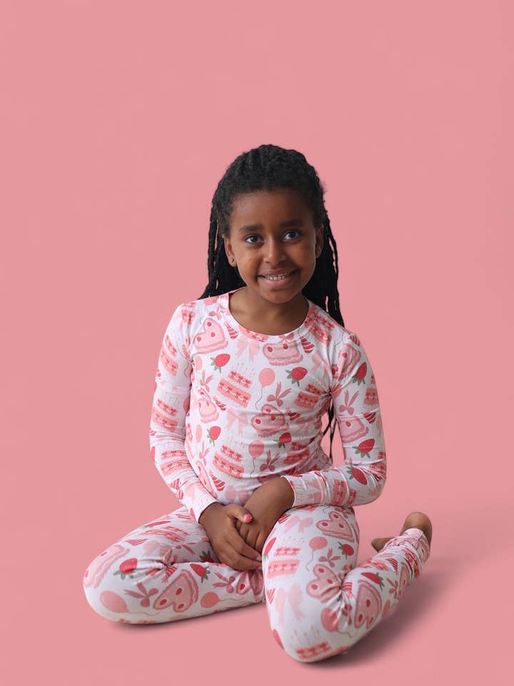 Dream Big Little Co. - Wholesale Sleepwear Set - Kids - BERRY SWEET BIRTHDAY DREAM SET23