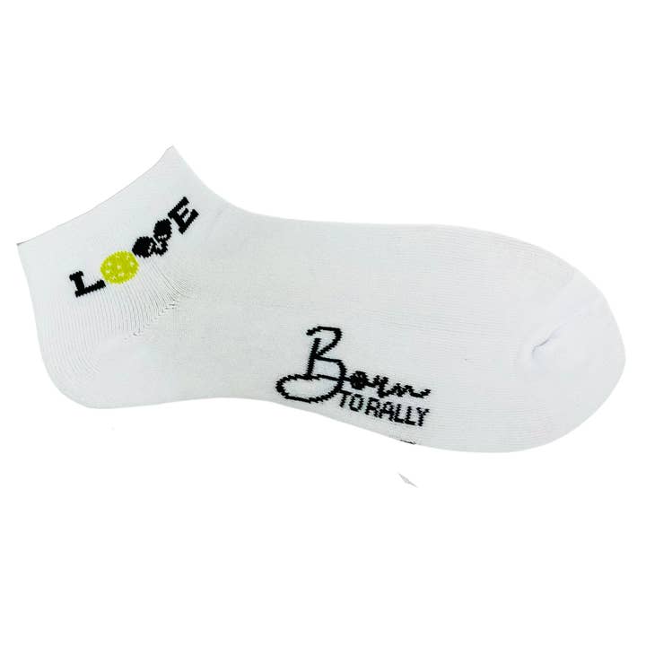 Pickleball Love Ankle Socks for wholesale by Born to Rally