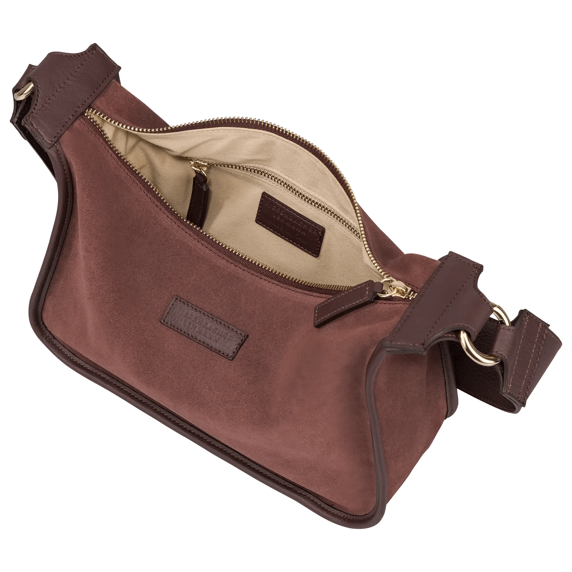 TIEFENBACHER LEHMANN - Wholesale Shoulder Bag - Women's - BRIOCHE BAG midi burgundy - light gold1