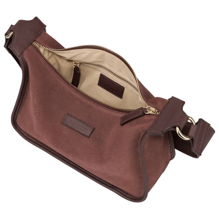 TIEFENBACHER LEHMANN - Wholesale Shoulder Bag - Women's - BRIOCHE BAG midi burgundy - light gold1