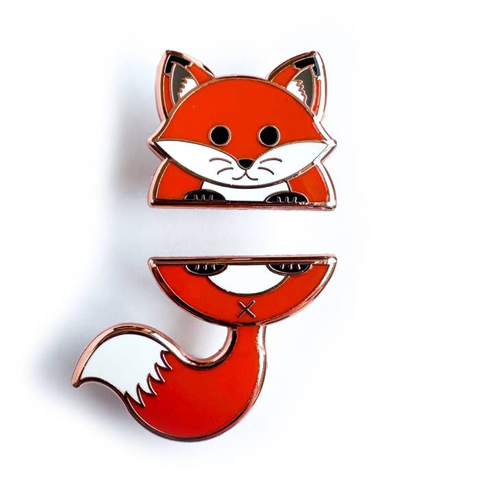 Fox Pride Pal Enamel Pin Set for wholesale by Kitty With A Cupcake