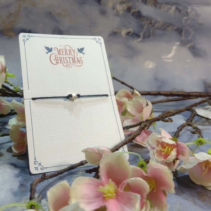 Vintage god jul önskar armband för wholesale av Rose Blossom Gifts