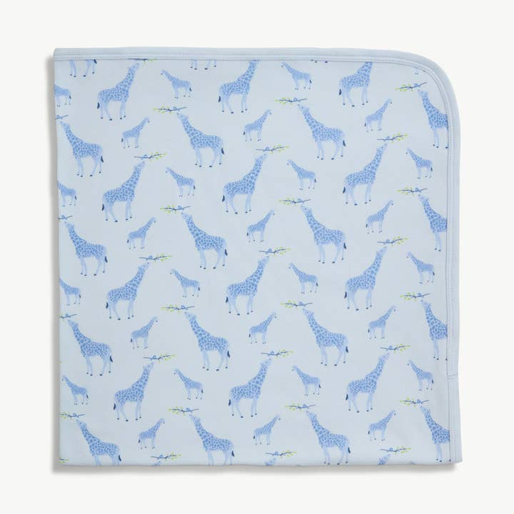 MANTA SWD DE ALGODÓN ORGÁNICO JOLIE JIRAFA AZUL para venta al por mayor de Magnetic Me