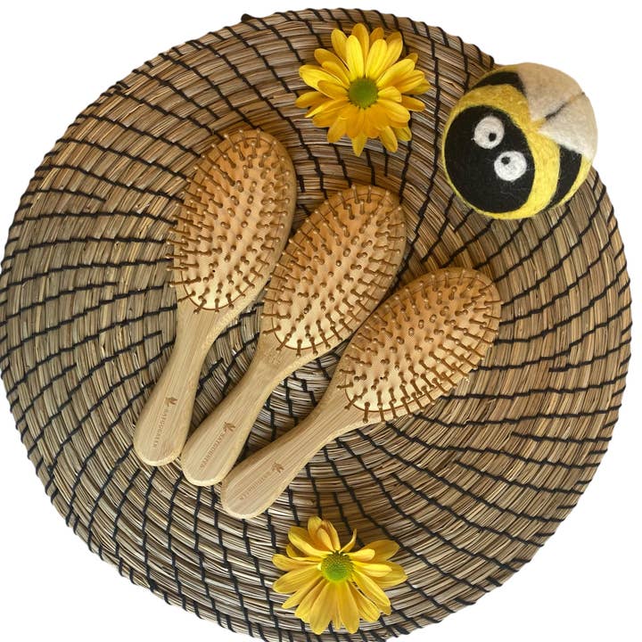Natural Bamboo Hair Brush-Kid for wholesale by BayGoGreen