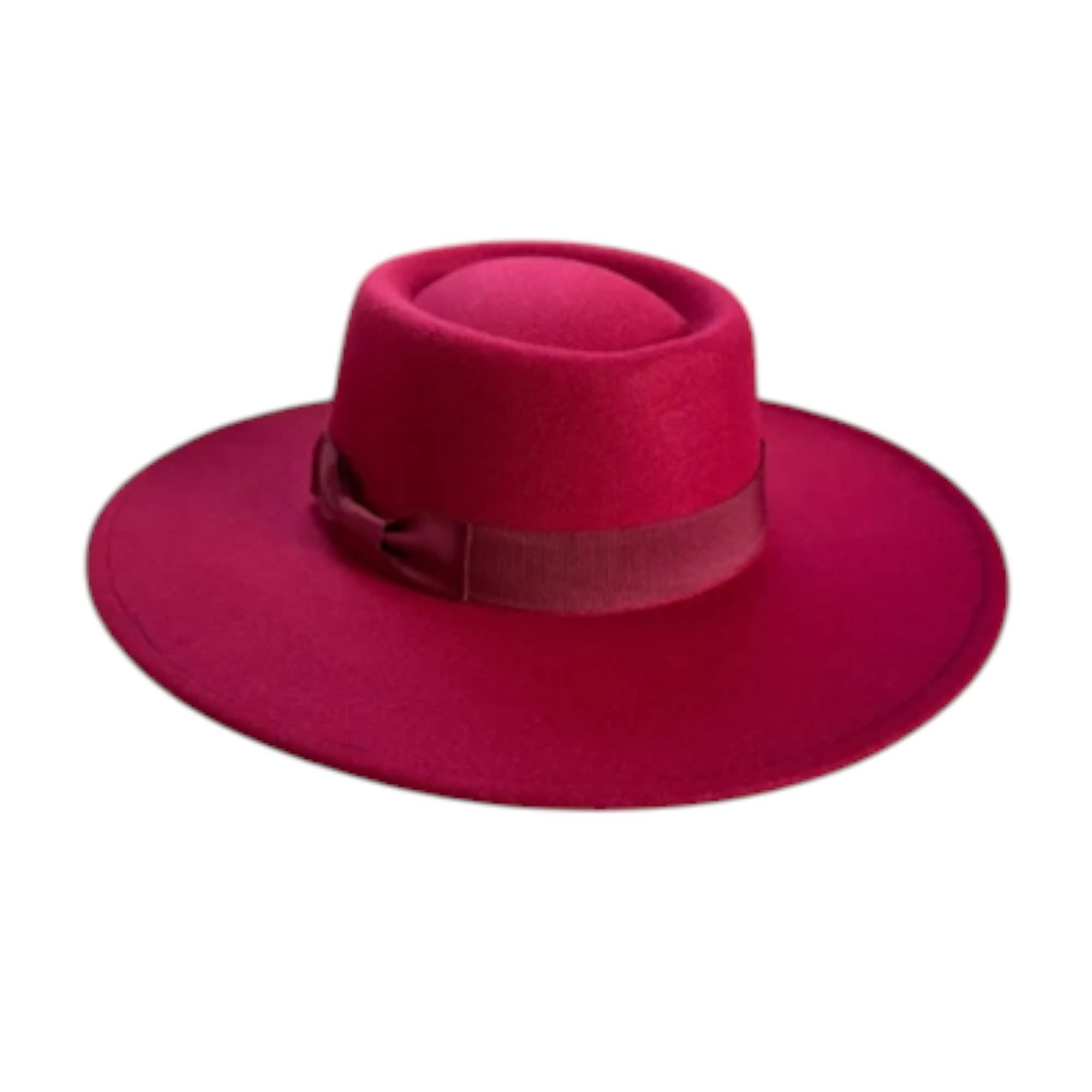 Portia Hat - Wholesale Boater Hat - Unisex -  Vegan Felt Boater Hat with Ribbon – Chic & Timeless!1